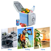 Trade Shop - Mini Frigorifero Frigo Portatile 7,5 Litri 12v Scaldavivande Auto Barca Camper -