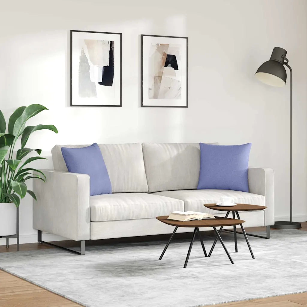 Cuscini da Divano 2 pcs Blu jeans 45 x 45 cm Tessuto
