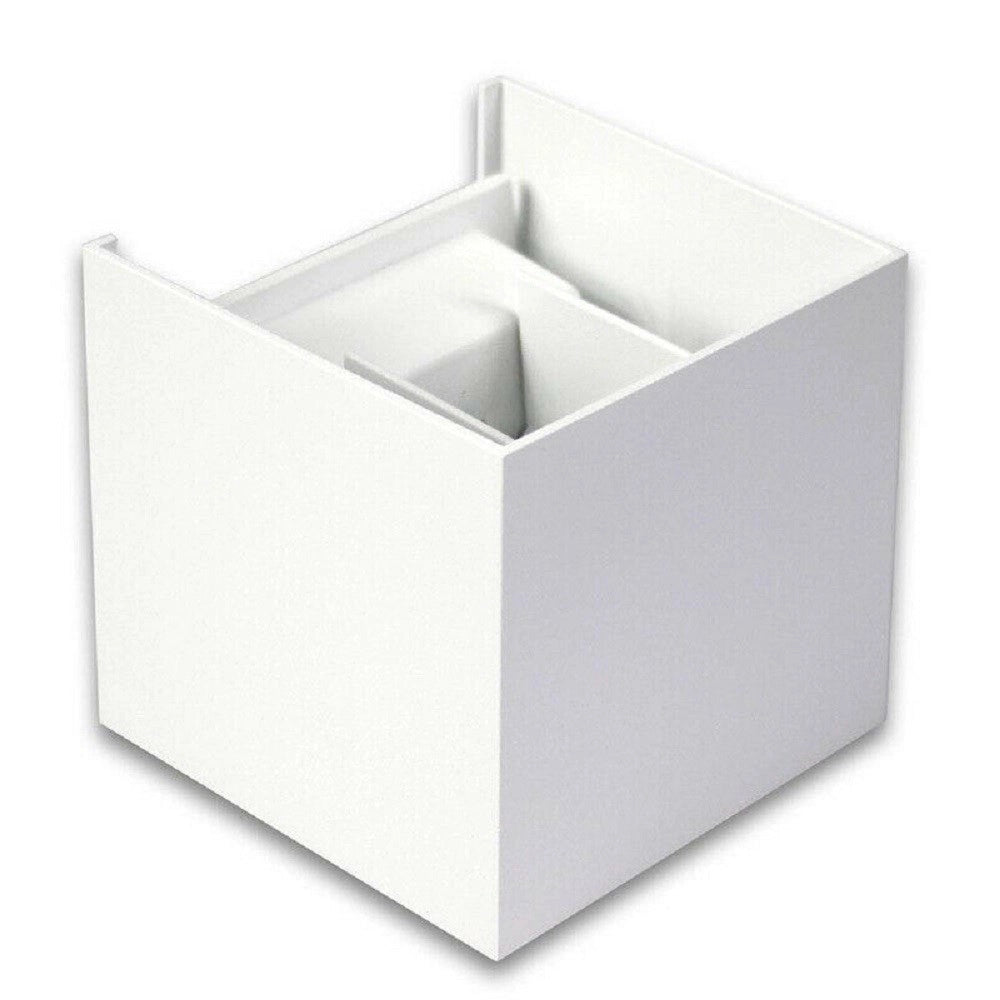 Trade Shop - Applique Doppia Emissione Led Cob 12w Esterno Bianco Luce 4000k 3000k 6500k Es46 -