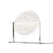 Lampada Da Tavolo Contemporanea Mangata Metallo Cromo Vetro Led 7W 3000K