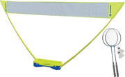 Impacco di Badminton Compact con rete - 2 racchette e 2 palline - valigetta in plastica pratica - Blu Rete da Badminton
