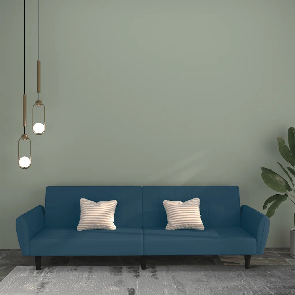 Divano Letto a 2 Posti Blu in Vellutocod mxl 87500