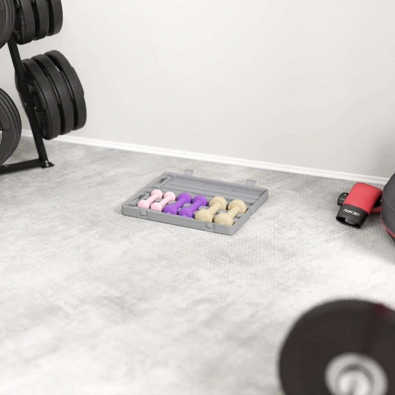 Set di manubri, set da 6 pezzi con custodia, pesi (0,5 kg, 1 kg, 1,5 kg), regolabili per uso domestico e in palestra.