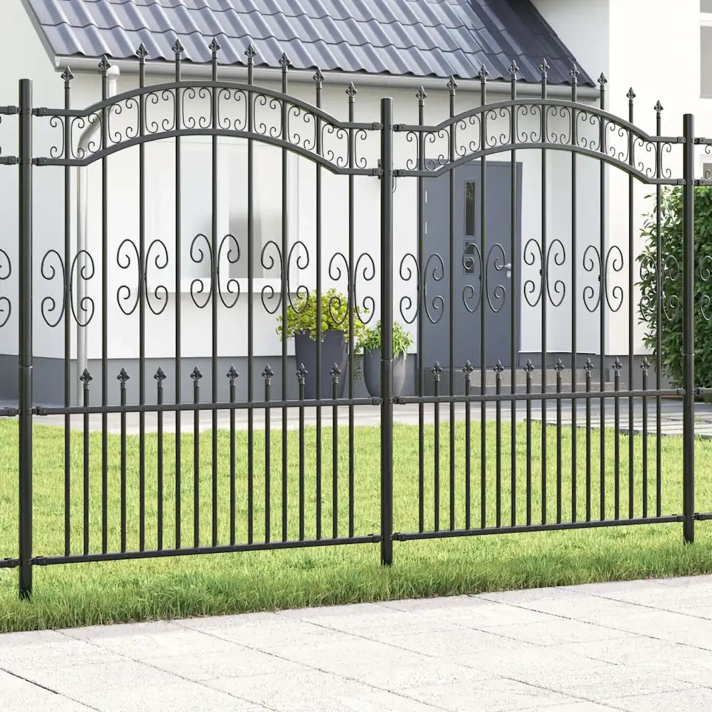 vidaXL Recinzione da giardino Grigio 190 cm