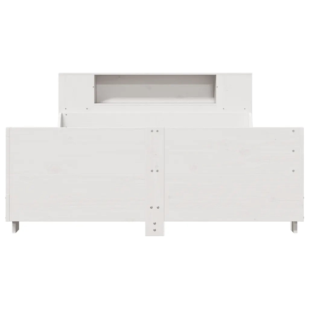 Giroletto senza Materasso Bianco 160x200 cm Legno Massello Pino 3323762