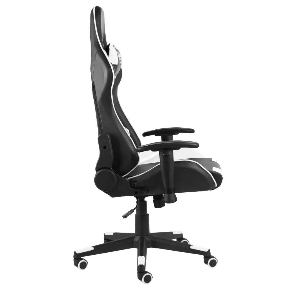 Sedia da Gaming | Sedia da e-sports Girevole Bianca in PVC