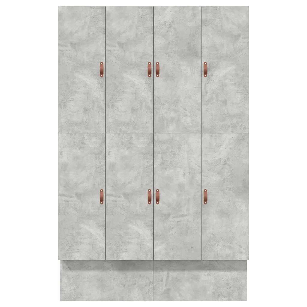 Struttura letto con contenitore con porta Grigio cemento 150 cm 3335648