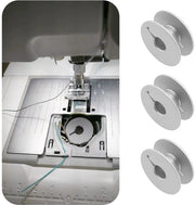 Metallici spoletti 20 pezzi - Lega di alluminio - Compatibile con Pfaff - Macchina per cucire - Argento - 20,8 x 8,84 mm - Klossen per macchina per cucire
