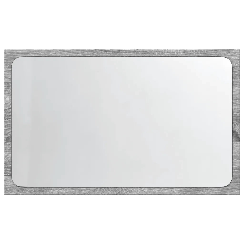 Specchio da Bagno con LED Grigio Sonoma 60x8,5x38 cm Truciolato 834928