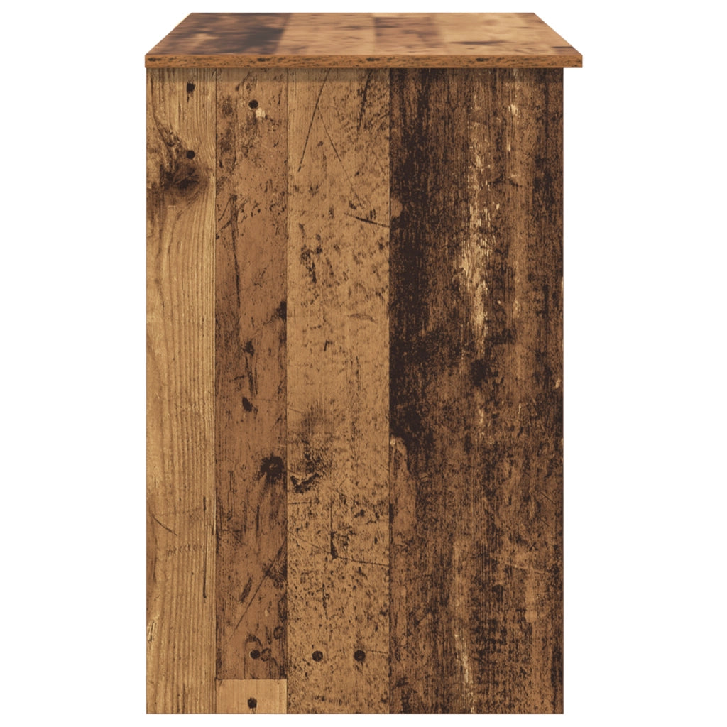 Scrivania con stoccaggio Legno Antico 90x49.5x75 cm Legno ingegnerizzato