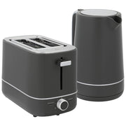 Set composto da un bollitore da 1,7 litri e un tostapane con 6 livelli di doratura, grigio