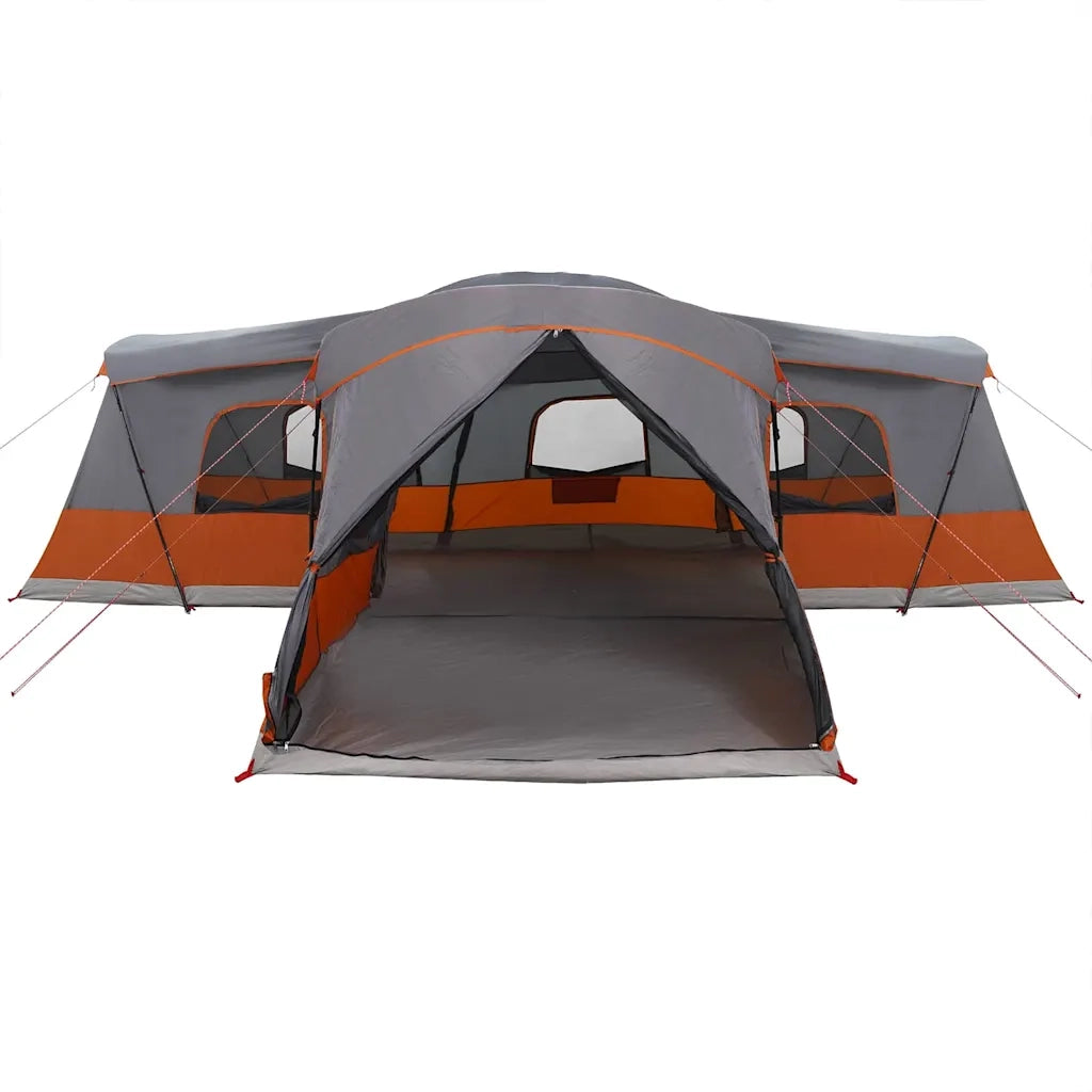 Tenda per 16 persone Grigio e arancione 680 x 510 x 210 cm 42004007
