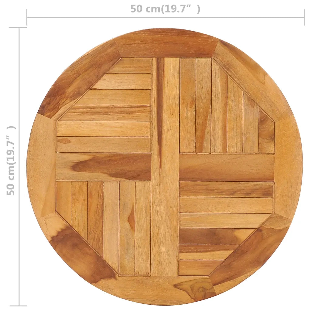 Vassoio Girevole da Tavola in Legno Massello di Teak 49386