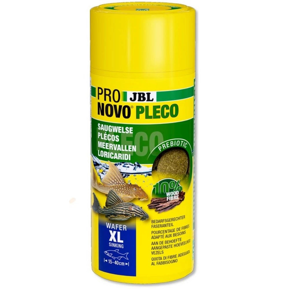 JBL ProNovo Pleco XL - Compresse di mangime per loricaridi erbivori da 15 a 40cm Formato: 250 ml