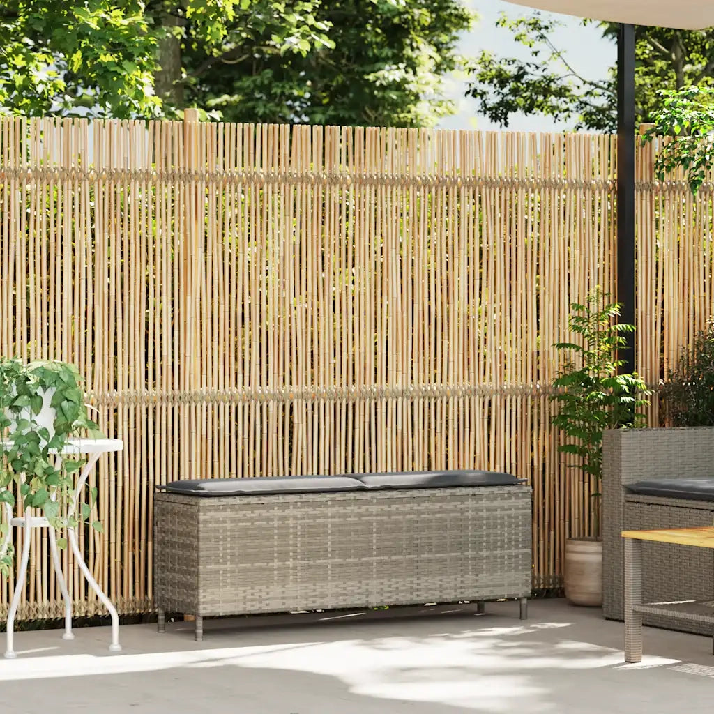Panchina da Giardino | Panca da Giardino con Cuscino 110x30x40,5 cm in Polyrattan