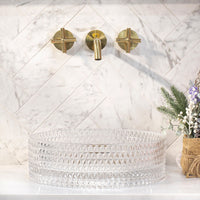 Lavabo Da Appoggio Rea Cristal Transparent