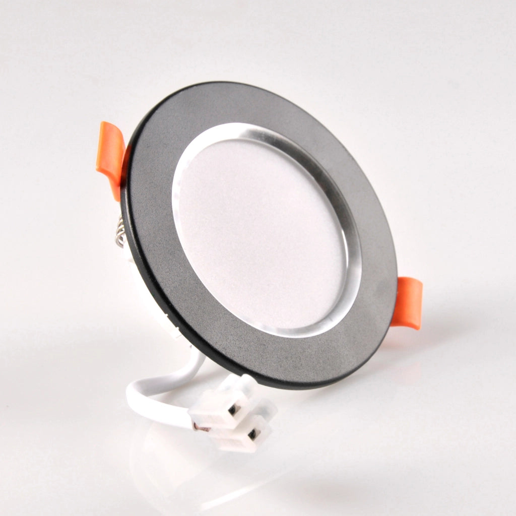 Faretto LED incasso Polux ZOE nero tondo 430lm 4000K