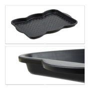 Pratico vassoio scolapiatti versatile per scarpe 3 x 49 x 35 cm in plastica nera 13_0006803