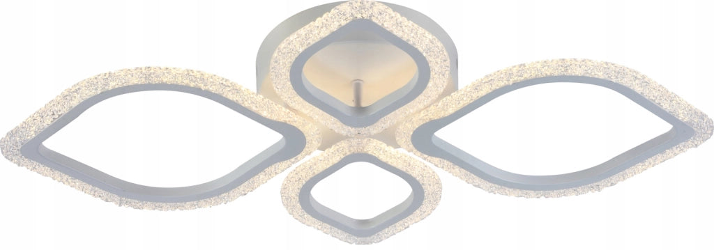 Lampada da soffitto LED bianca 4 luci telecomando Vargo