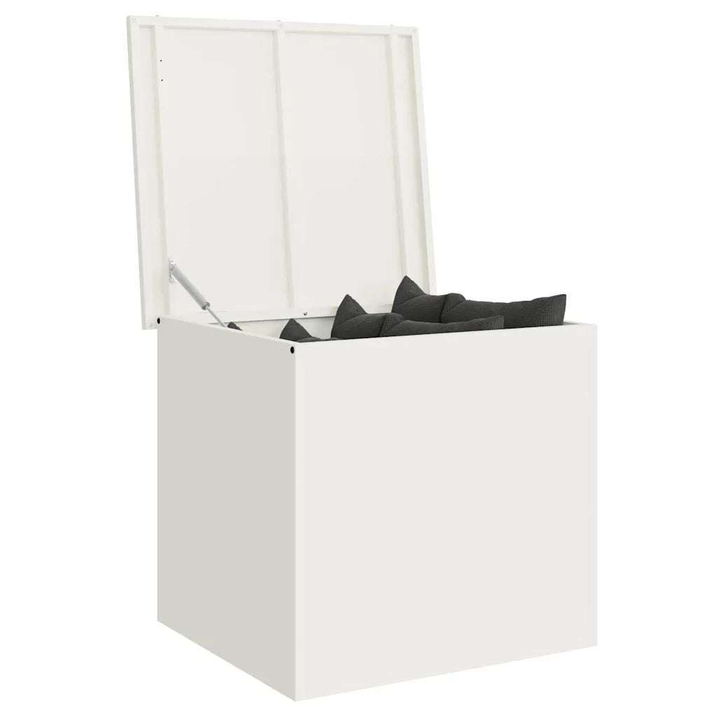 vidaXL Scatola di Stoccaggio Esterno Bianco 55 x 50.5 x 50 cm