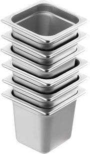 Set di 6 Pannelli per Hotel, 1/6 Scala, Antistampeggiabile, 0,8 mm Diametro, Acciaio Inossidabile, Profondità 6 Pollici, per Utilizzo Commerciale e Industriale