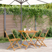 Set da Bistrot 3pz Grigio in Polipropilene e Legno Massello 3281866