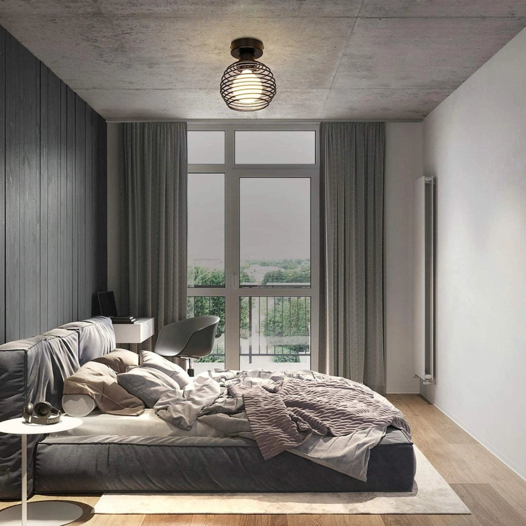 ZMH Lampada da soffitto plafoniera E27 max 40W per corridoio camera letto cucina 2ER