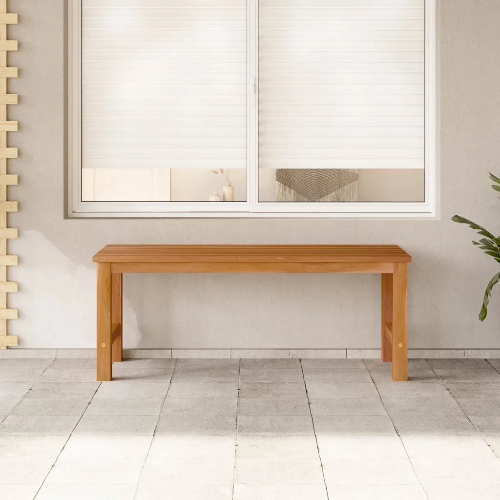 Panchina da Giardino-Panca da esterno 114 cm in Legno Massello di Teak