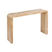Consolle esotica in legno di acacia 120cm, marrone naturale