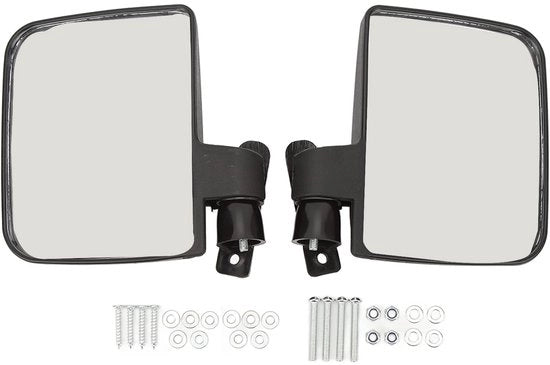 Specchietti laterali per golf car - 2 pezzi - Lenti a bolle - Campo visivo ampio - Realizzati in PP di alta qualità - Adatti a Club Car/EZGO - Specchietti laterali