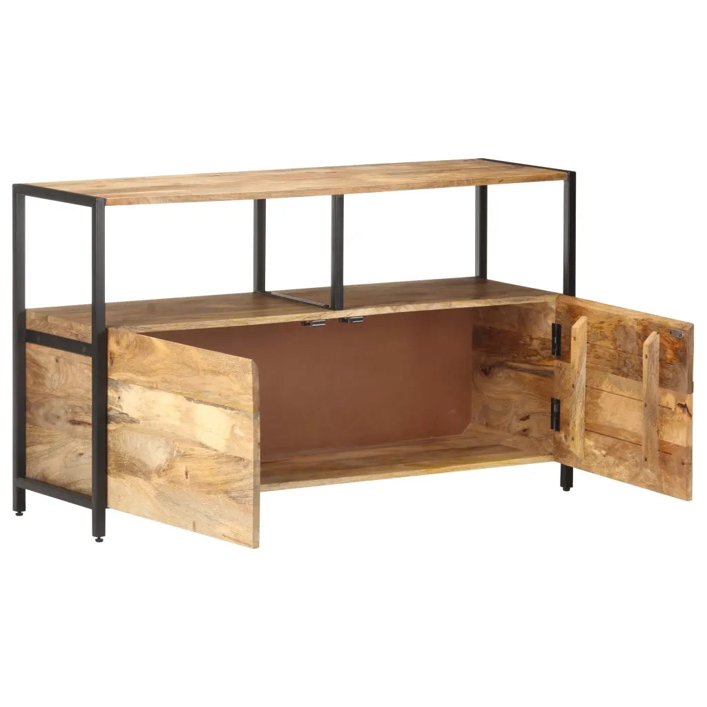 Credenza-Buffet-Armadio da cucina 110x35x65 cm in Legno Massello di Mango