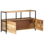 Credenza-Buffet-Armadio da cucina 110x35x65 cm in Legno Massello di Mango