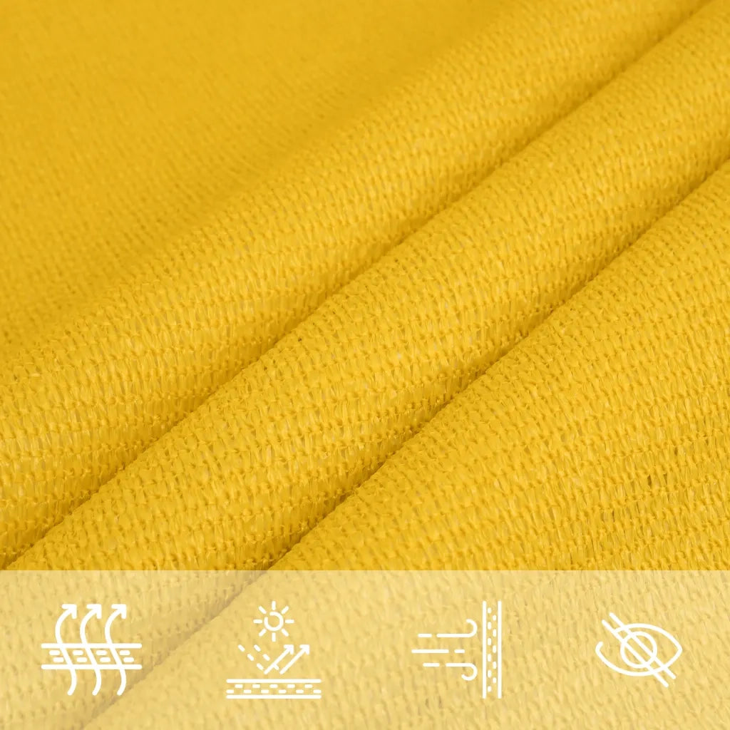 Vela Parasole | Telo Ombra | Vela da ombra 160 g/m2 Gialla 2,5x5 m in HDPE