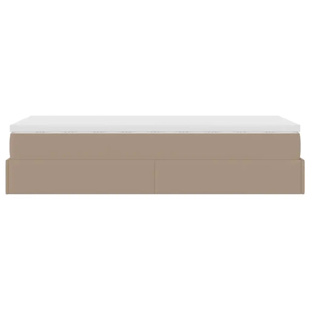 Struttura Letto Pouf con Materasso 100x200 cm Similpelle