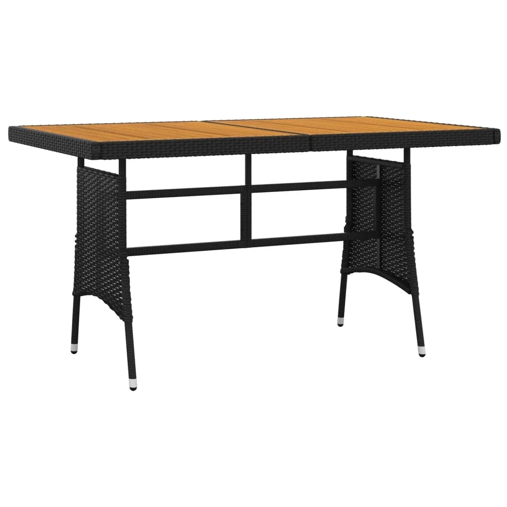 Set da pranzo da esterno 7 pz in polyrattan nero 02_0014687