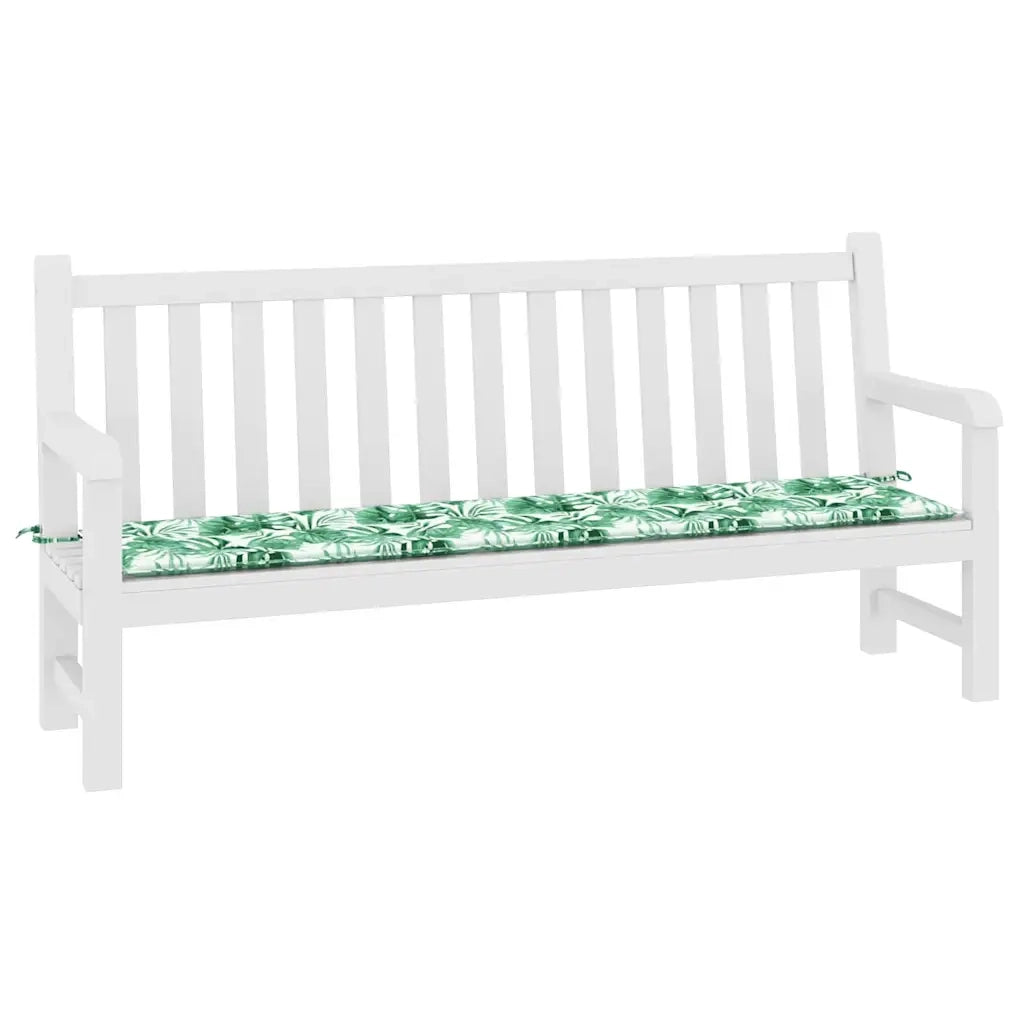 Cuscino per Panchina Foglia Motivo Foglia 200 x 50 x 3 cm 361198