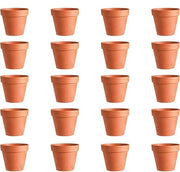 Mini vasi terracotta per piante con foro di drenaggio, riutilizzabili, con 20 pezzi (45 x 4 cm)
