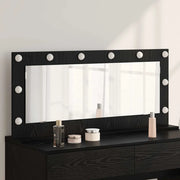Specchio da Vanit¨¤-Specchio da Trucco Rovere Nero 100 x 45 x 18 cm