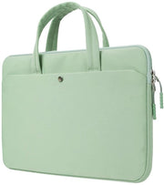 Porta Computer 15,6-16 Pollici, Tasca con Pochette e Protezione Acquatica, Copertina in Velluto con Maniglia e Tasca, Verde