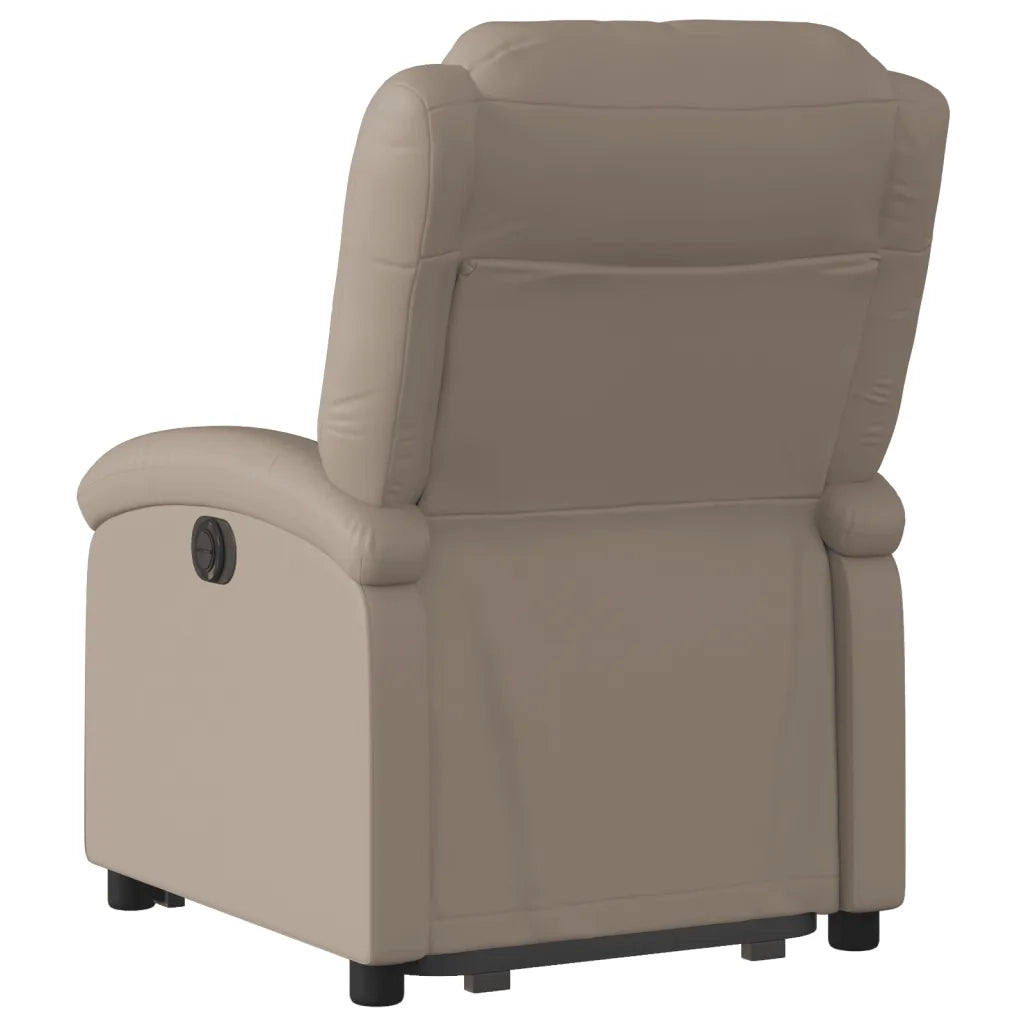Poltrona Alzapersona Reclinante Elettrica Cappuccino Similpelle