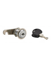 Serratura a camma nichelata, lunghezza 25 mm, 2 chiavi – THIRARD
