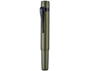 Penna a rullino miniatura nera Forest, punta 0,5 mm, astuccio in alluminio sottile con inchiostro nero, ideale per viaggi e firma, colore verde oliva