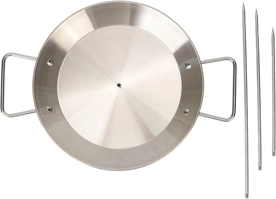 Griglia a Spiedini Verticale - RVS - Rimovibile - BBQ Multifunzionale - Doppio Freno per Spiedini - Shawarma - Carne - Pesci - Pollo - Accessori di San Valentino - Griglia Arsenal Master