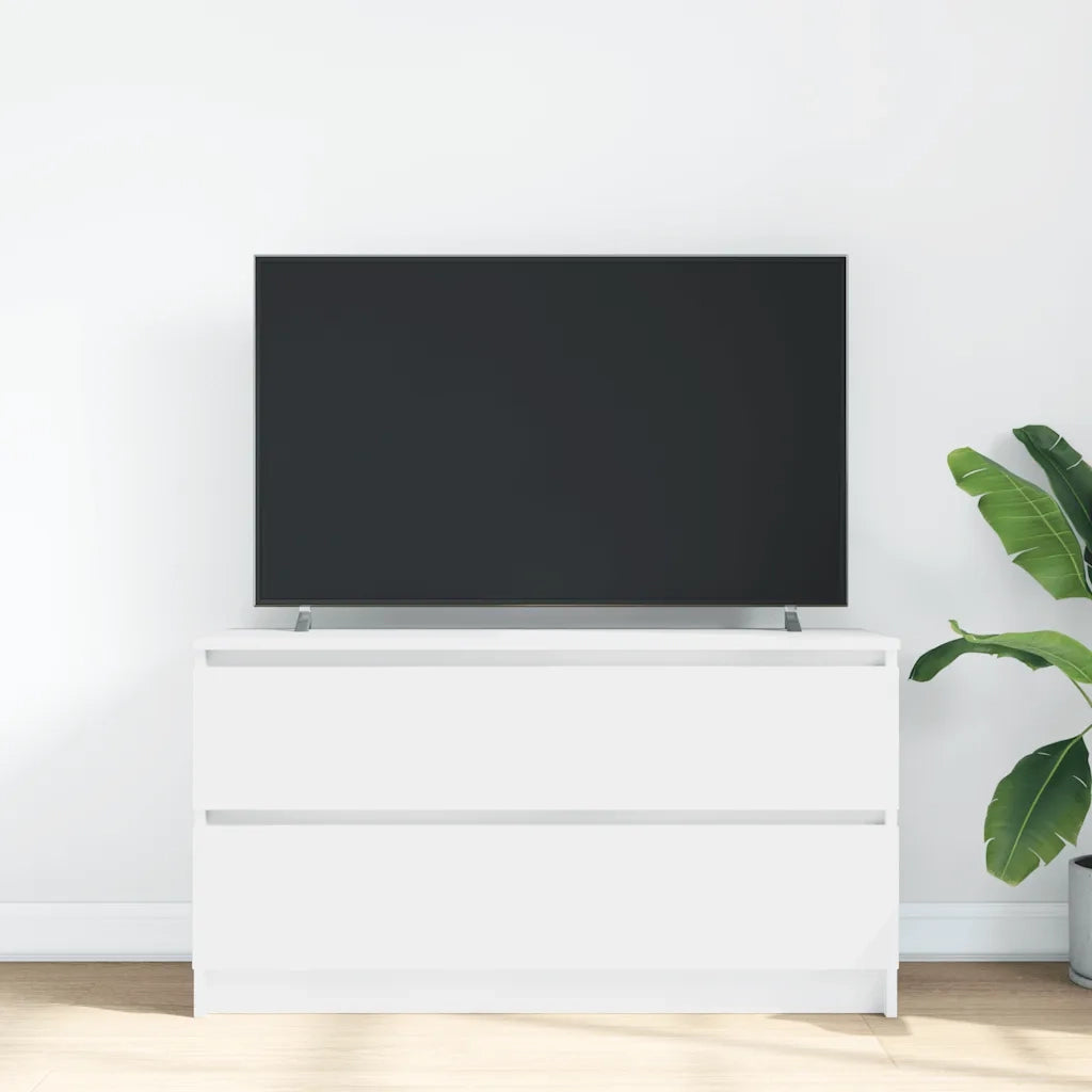 vidaXL Mobile Porta TV Bianco 100x35x54 cm in Legno Multistrato
