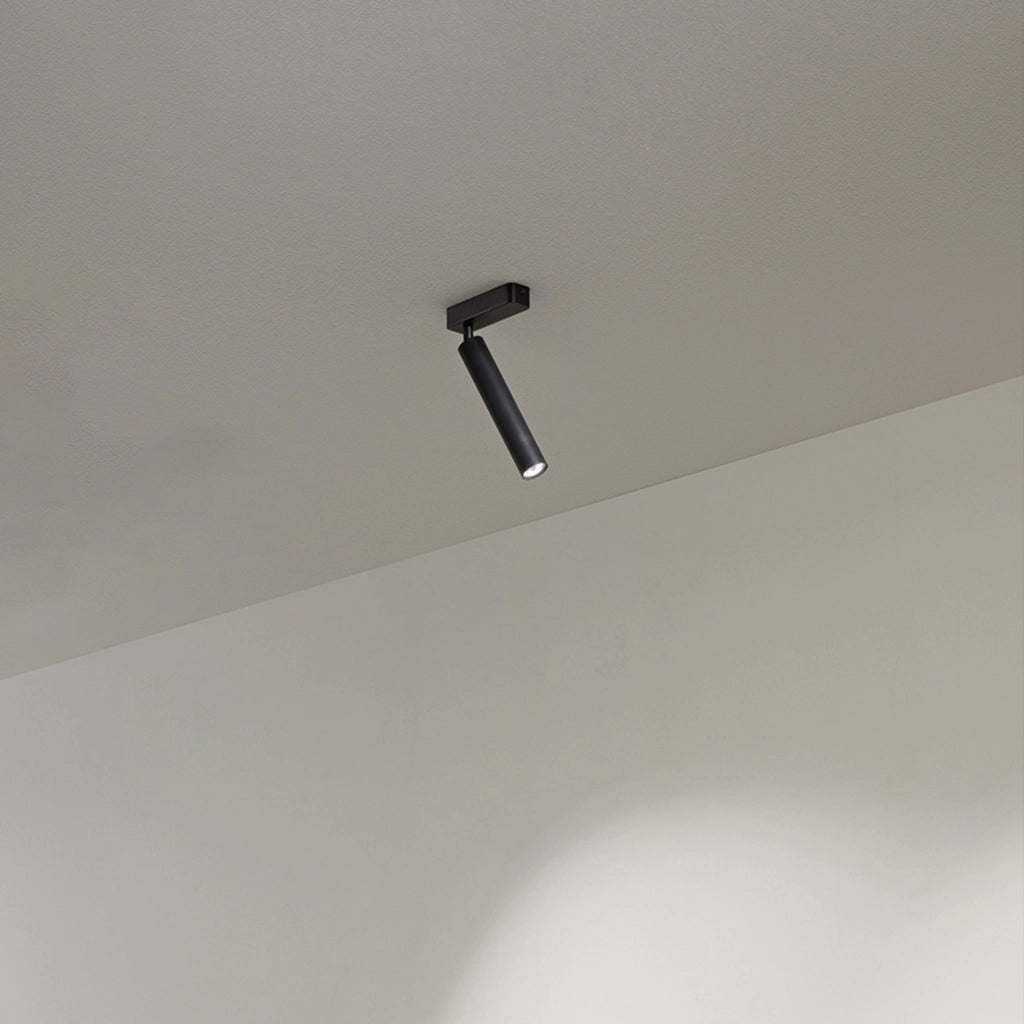 Spot Contemporaneo Bambù Metallo Nero Led 10W 3000K