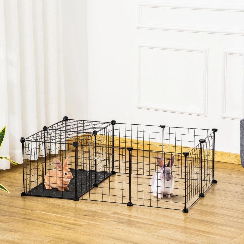 Recinto per piccoli animali ¨C zephmum ¨C Nero, Modulabile