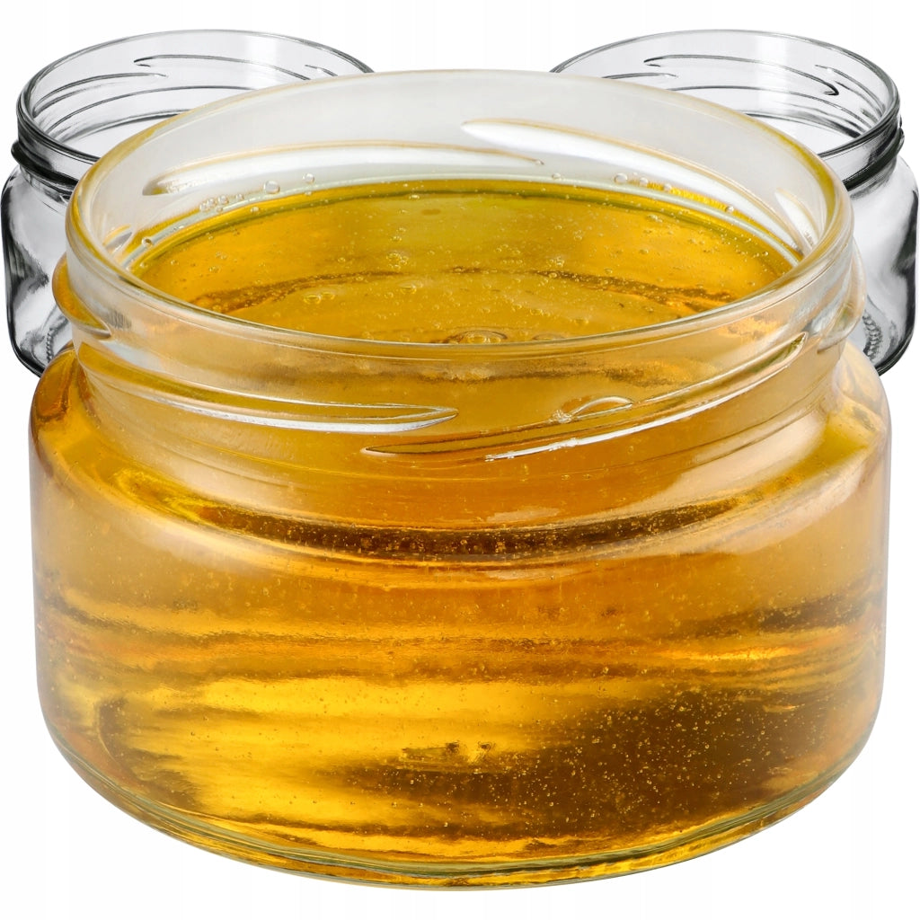 KADAX 50 barattoli di vetro da 250 ml per conserve di miele e marmellata per candele
