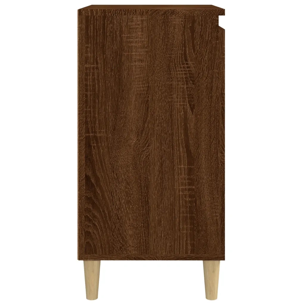 Comodini 2 pz-Set di 2 Tavolino da notte Rovere Marrone 40x35x70 cm in Legno Multistrato 830605