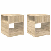 Tavolino 2 pz | Tavolo laterale Rovere Sonoma 40,5 x 40 x 45 cm