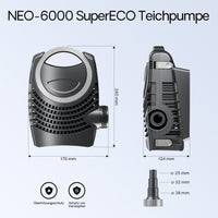 CPF-20000 SET 40000l 36W UVC NEO6000 Pompe Tubo Set per Laghetti